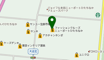 ABC MART GRAND STAGEニューポートひたちなかファッションクルーズ店の地図画像