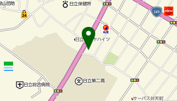 auショップ日立の地図画像