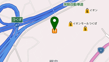 UQスポットイオンモールつくばの地図画像