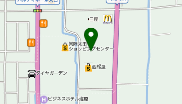 au Styleフォレストモール常陸太田の地図画像