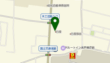 茨城日産水戸千波店の地図画像