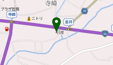 茨城日産笠間店の地図画像