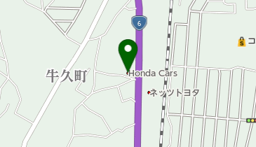 Honda Cars茨城南牛久店の地図画像