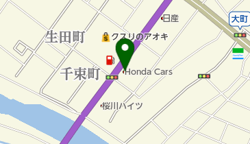 Honda Cars茨城西土浦大町店の地図画像