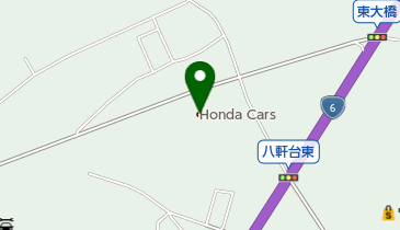 Honda Cars茨城石岡八軒台店の地図画像