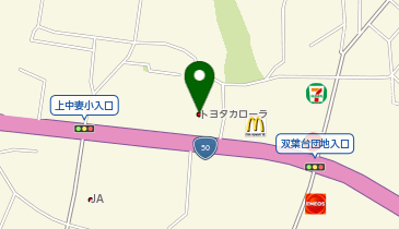 トヨタカローラ新茨城水戸インター店の地図画像