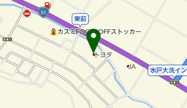 茨城トヨタ自動車水戸大洗インター店の地図画像