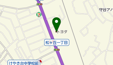 茨城トヨタ自動車守谷店の地図画像