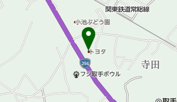 茨城トヨタ自動車取手店の地図画像