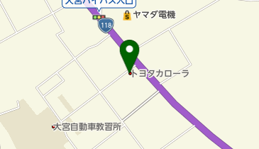 トヨタカローラ新茨城大宮店の地図画像