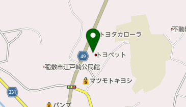 茨城トヨペット江戸崎店の地図画像