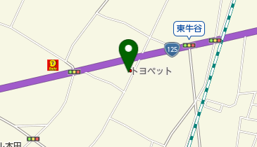 茨城トヨペット古河東牛谷店の地図画像