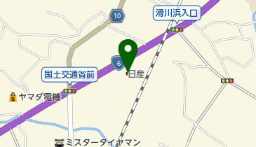 茨城日産U-CARS日立滑川店の地図画像