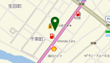 茨城スバル自動車土浦店の地図画像