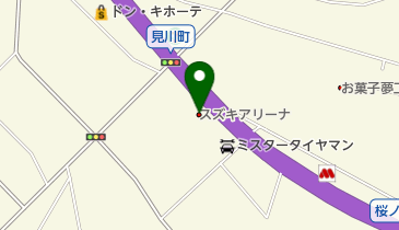 スズキアリーナ水戸桜の牧の地図画像