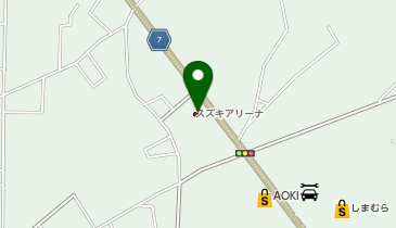 スズキアリーナ石岡の地図画像