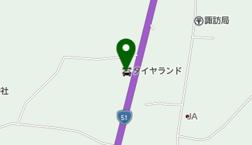 タイヤランド茨城東の地図画像