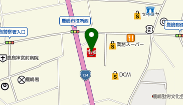 すき家124号鹿嶋宮中店の地図画像