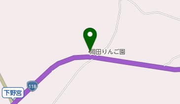 岡田りんご園の地図画像