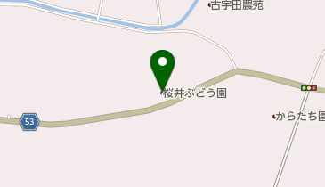 桜井ぶどう園の地図画像