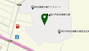 桜川市総合運動公園多目的グラウンドの地図画像