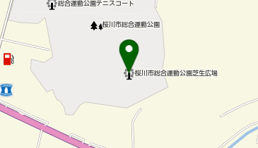 桜川市総合運動公園芝生広場の地図画像