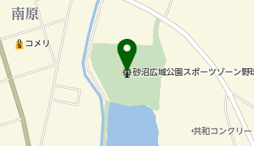 砂沼広域公園スポーツゾーン野球場の地図画像