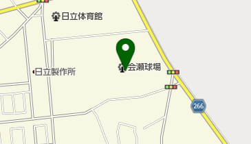 会瀬球場の地図画像