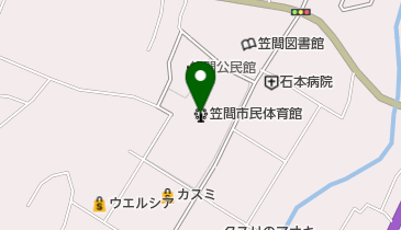 笠間市民体育館の地図画像
