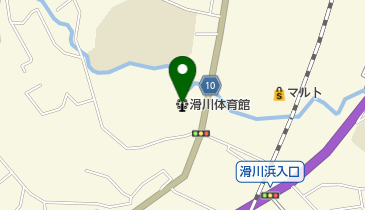 滑川体育館の地図画像