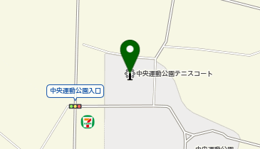 中央運動公園テニスコートの地図画像