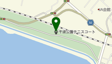 千波公園テニスコートの地図画像