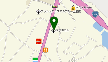 大学ボウル土浦本店の地図画像