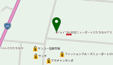 ジョイフル本田ニューポートひたちなかアミューズパークの地図画像