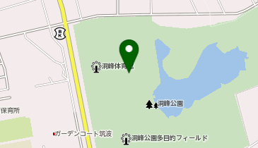 洞峰公園屋内水泳プールの地図画像