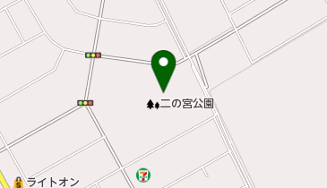 二の宮公園プールの地図画像