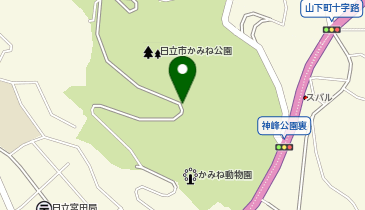 かみね公園・平和通りの地図画像