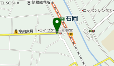 石岡まつりの地図画像