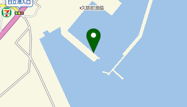 久慈漁港赤灯台付近の地図画像