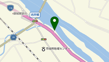 久慈川岩井橋付近の地図画像