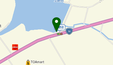 上野沼の地図画像