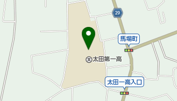 旧茨城県立太田中学校講堂の地図画像