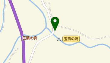 玉簾の滝の地図画像
