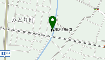 川木谷緑道の地図画像
