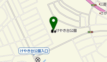 けやき台公園の地図画像