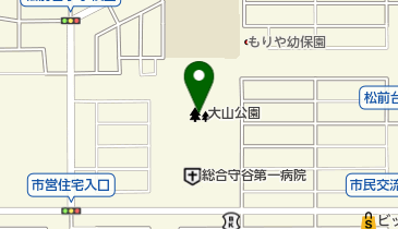 大山公園の地図画像