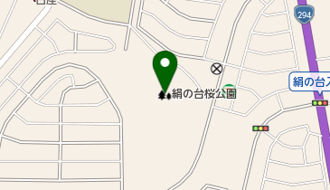 絹の台桜公園の地図画像