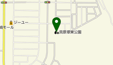 貝原塚東公園の地図画像