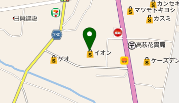 イオン高萩店の地図画像