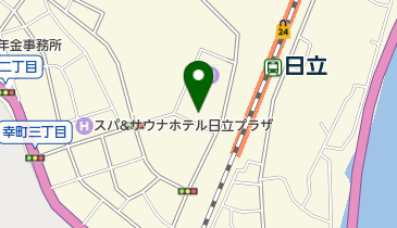 セントラルフィットネスクラブ日立の地図画像